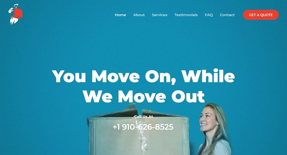 280+ Elementor Templates for Every Niche (Free + Premium) Astra's Fly Movers demo site