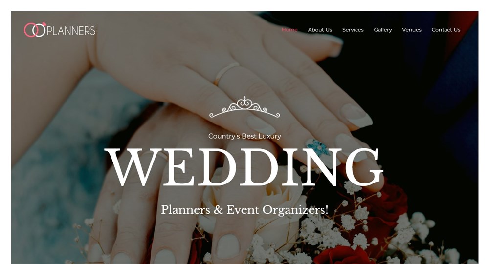280+ Elementor Templates for Every Niche (Free + Premium) Astra's Wedding Planner demo site