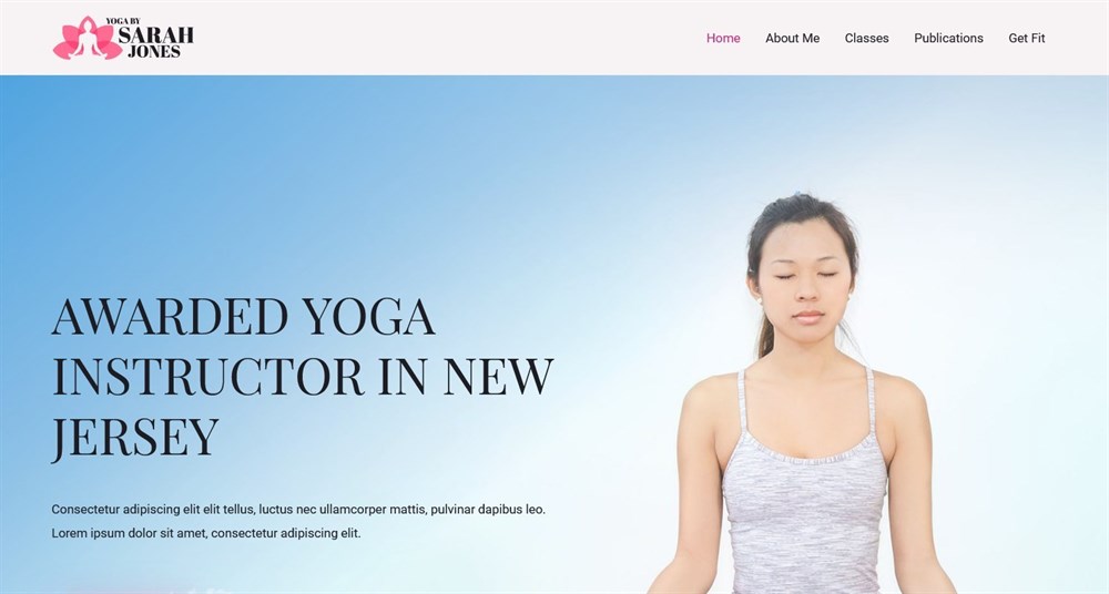 280+ Elementor Templates for Every Niche (Free + Premium) Astra's template Yoga Instructor