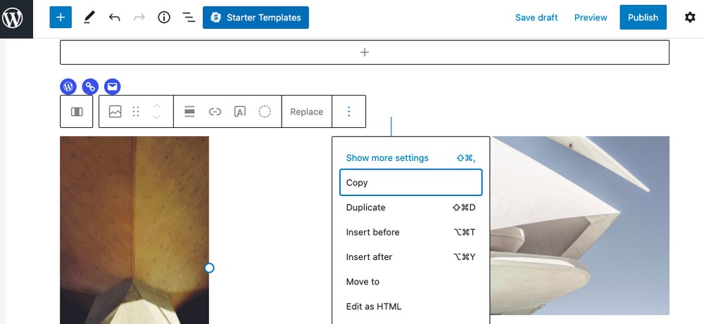 WordPress Block Patterns: The Complete Beginner’s Guide Block pattern options