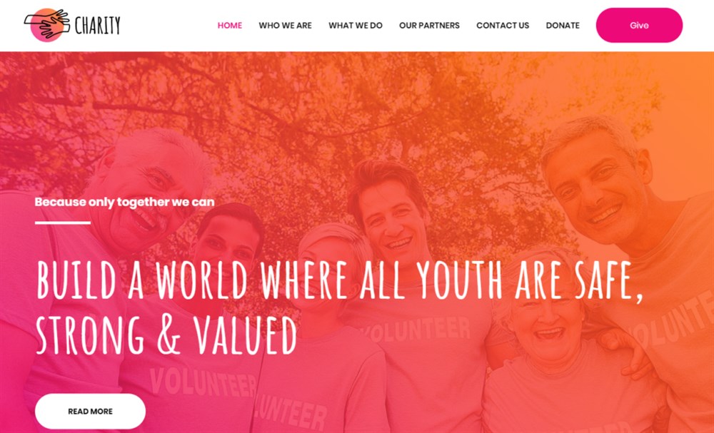 280+ Elementor Templates for Every Niche (Free + Premium) Charity template for Elementor