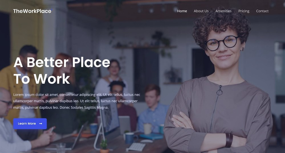 280+ Elementor Templates for Every Niche (Free + Premium) Co-Working Space template