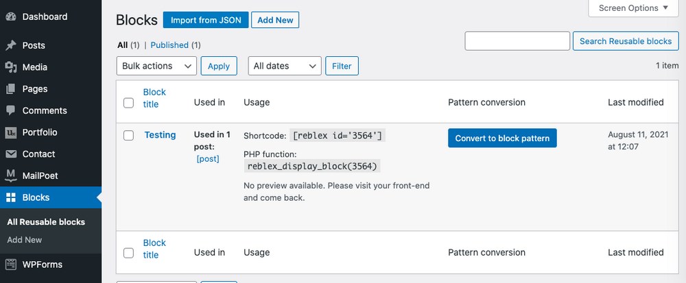 WordPress Block Patterns: The Complete Beginner’s Guide Custom reusable block WordPress