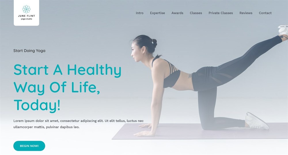 280+ Elementor Templates for Every Niche (Free + Premium) Elementor page builder template Yoga Studio