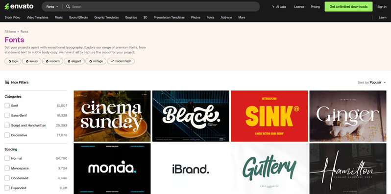 Envato Fonts