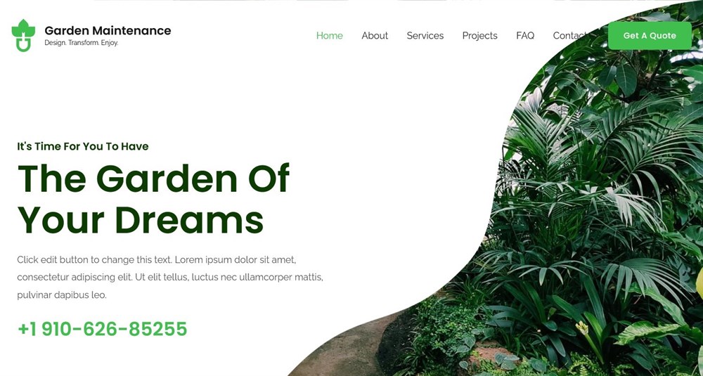 280+ Elementor Templates for Every Niche (Free + Premium) Garden Maintenance website template