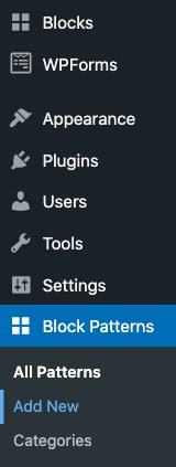 WordPress Block Patterns: The Complete Beginner’s Guide Go to block patterns plugin setting