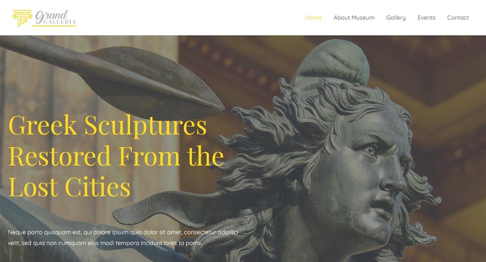 280+ Elementor Templates for Every Niche (Free + Premium) Grand Galleria demo