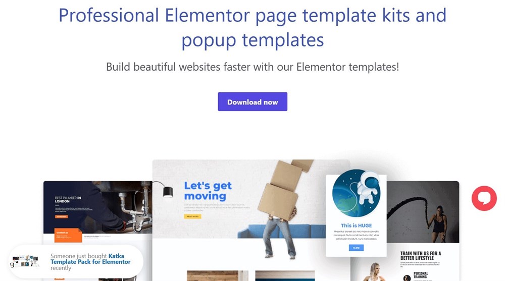 280+ Elementor Templates for Every Niche (Free + Premium) Katka Elementor Template Pack