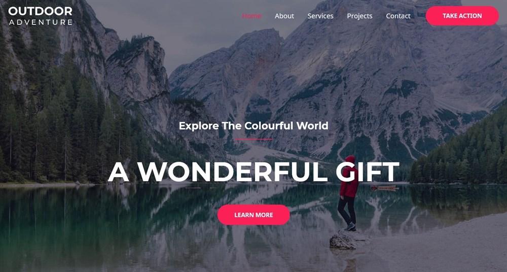 280+ Elementor Templates for Every Niche (Free + Premium) Outdoor Adventure Astra's template