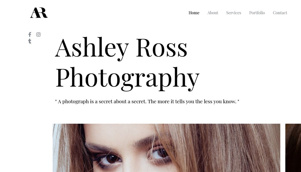 280+ Elementor Templates for Every Niche (Free + Premium) Photography Portfolio Astra's template
