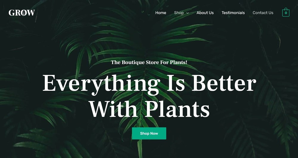 280+ Elementor Templates for Every Niche (Free + Premium) Plant Shop WooCommerce elementor template