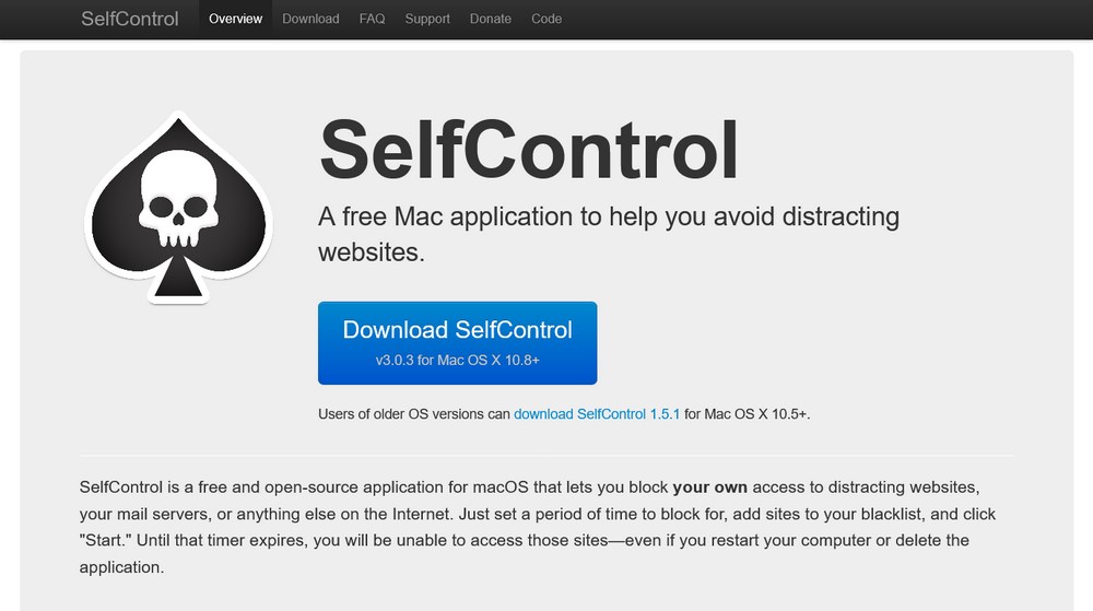 How To Block Websites on Chrome – Step by Step Guide SelfControl homepage