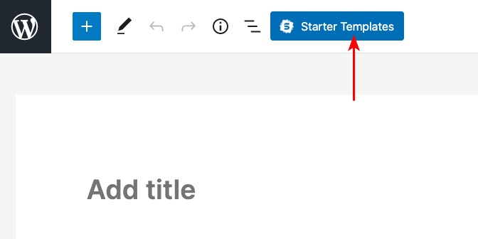 WordPress Block Patterns: The Complete Beginner’s Guide Starter Templates in post editor