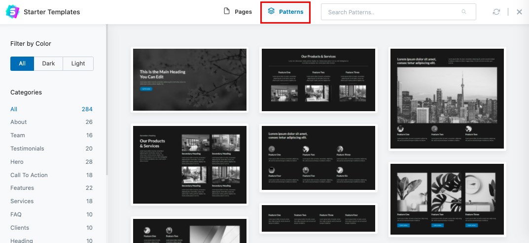 WordPress Block Patterns: The Complete Beginner’s Guide Starter templates block patterns