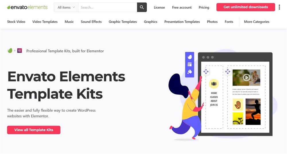 280+ Elementor Templates for Every Niche (Free + Premium) Template Kits Envato Elements