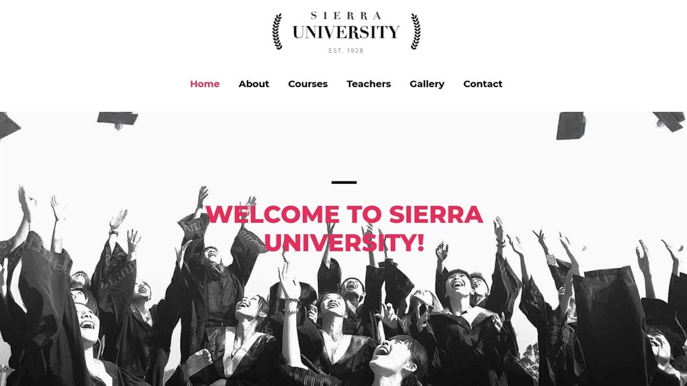 280+ Elementor Templates for Every Niche (Free + Premium) University demo site