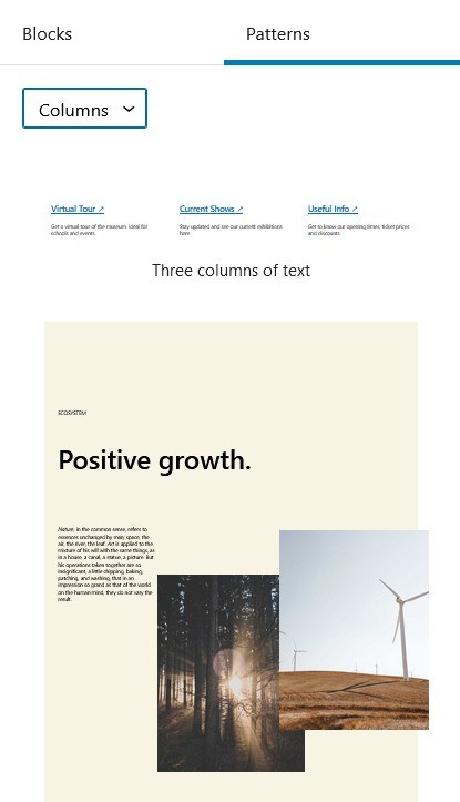 WordPress Block Patterns: The Complete Beginner’s Guide WordPress patterns on post editor