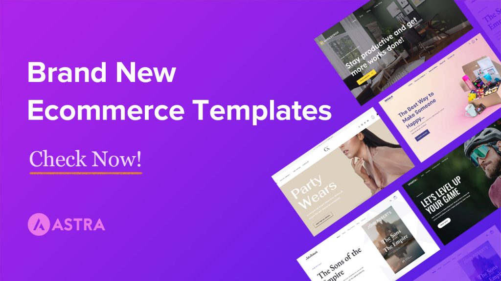 Announcing New Ecommerce Starter Templates for Elementor Stunning New Elementor Templates for Online Stores