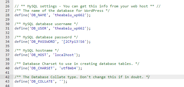 How To Edit wp-config.php in WordPress (Step by Step Guide) wp config mysql setting