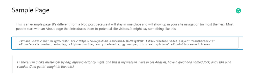 How To Embed Iframes in WordPress Site (Manually and With Plugins) Added iframe code in WordPress