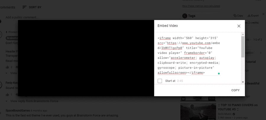 How To Embed Iframes in WordPress Site (Manually and With Plugins) Embed video code
