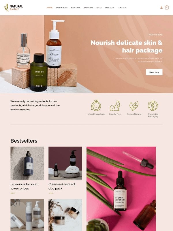 Introducing Wireframe Blocks on Starter Templates and UAG Astra natural template demo