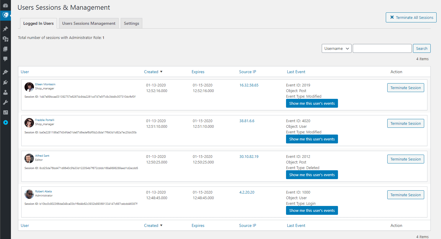What Is the WordPress Activity Log and Why Should You Use It? User sessions and management