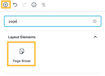 WordPress Speed Optimization: How To Speed Up Your WordPress Website: 28 Ways WordPress page break widget