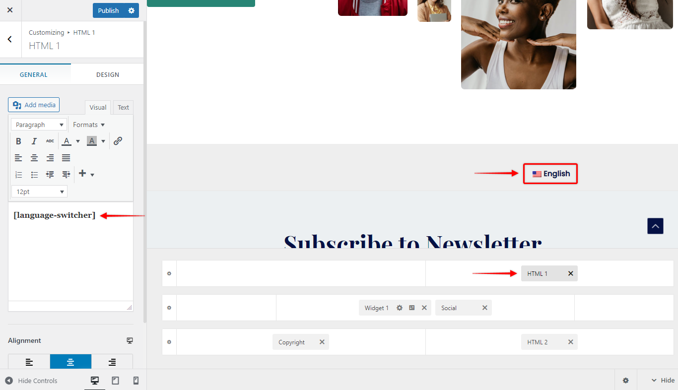 How to Turn Astra Website Multilingual with TranslatePress? Add TranslatePress Language Switcher using Shortcode