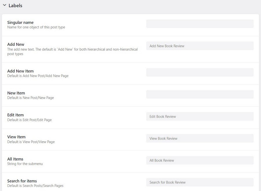 How To Build a Dynamic Website From Scratch With WordPress cpt labels