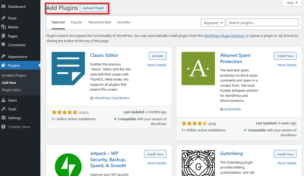 How To Install or Add WordPress Plugins (Guide for Beginners) Uploading plugin in WordPress