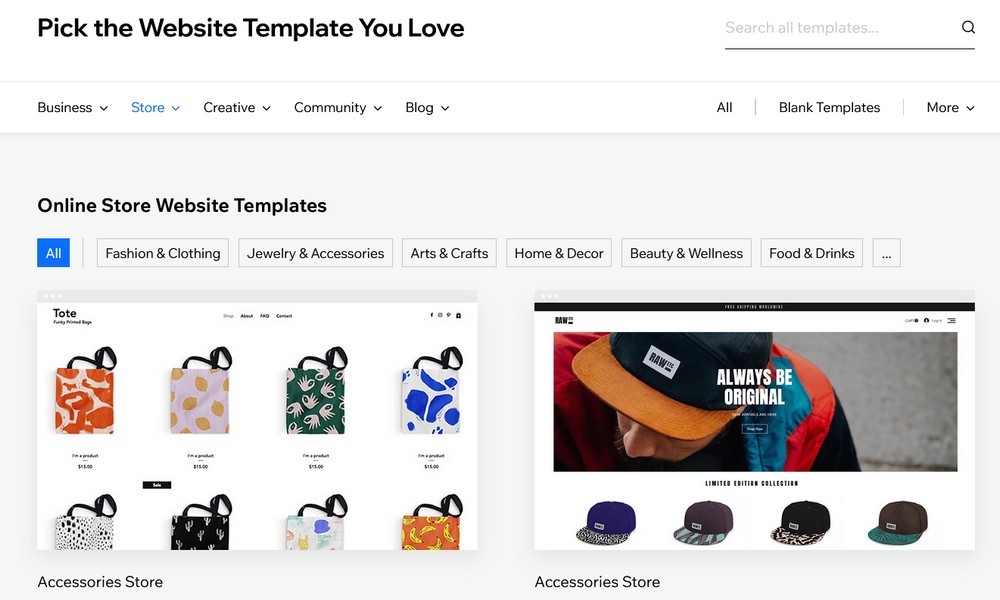 How To Create an Online Marketplace With WordPress - Ultimate Guide Wix store templates