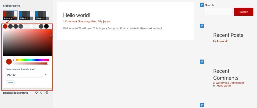 How To Change Theme Color in WordPress (6 Easy Ways) Astra global color palette 2