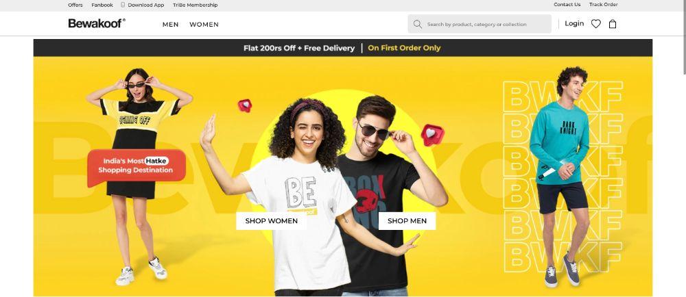 How To Change Theme Color in WordPress (6 Easy Ways) Bewakoof website example