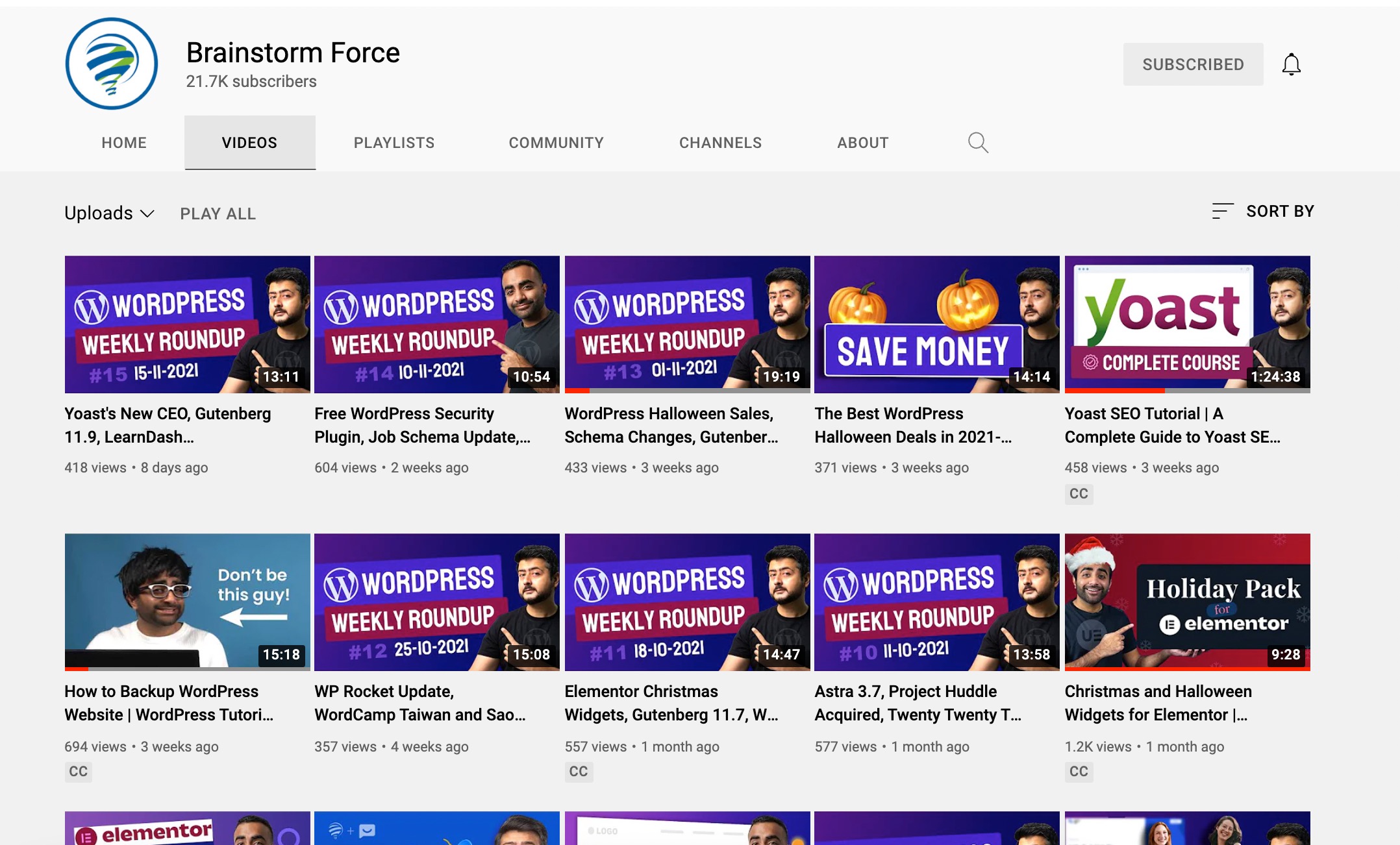 Happy Thanksgiving! A Day To Reflect on All the Things We’re Grateful For Youtube - Brainstorm Force