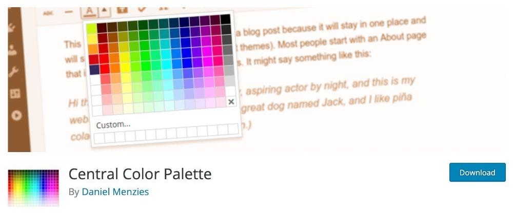 How To Change Theme Color in WordPress (6 Easy Ways) Central color palette WordPress plugin