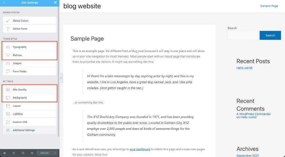 How To Change Theme Color in WordPress (6 Easy Ways) Elementor Global color palette setting 3