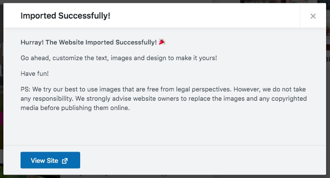 How To Create an Online Marketplace With WordPress - Ultimate Guide Import Successfully completed