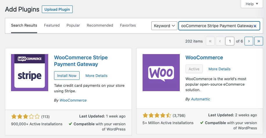 WooCommerce Stripe Setup: Guide to Setting Up Online Payments Search for Stripe WooCommerce plugin