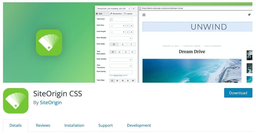 How To Change Theme Color in WordPress (6 Easy Ways) SiteOrigin CSS WordPress plugin