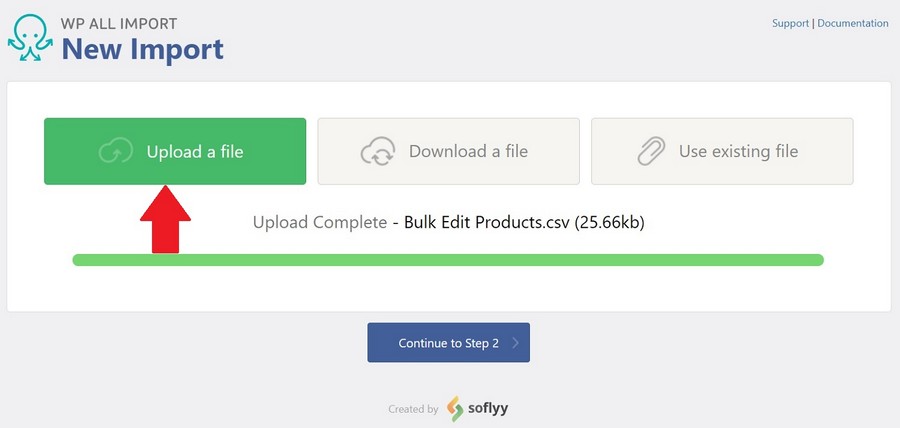 How To Bulk Edit WooCommerce Products – Step by Step Guide upload the import file