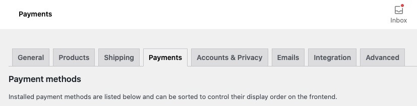WooCommerce Stripe Setup: Guide to Setting Up Online Payments WooCommerce Payments Tab