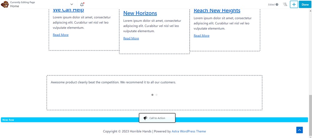 How To Create a Landing Page in WordPress (3 Methods) Add call to action module