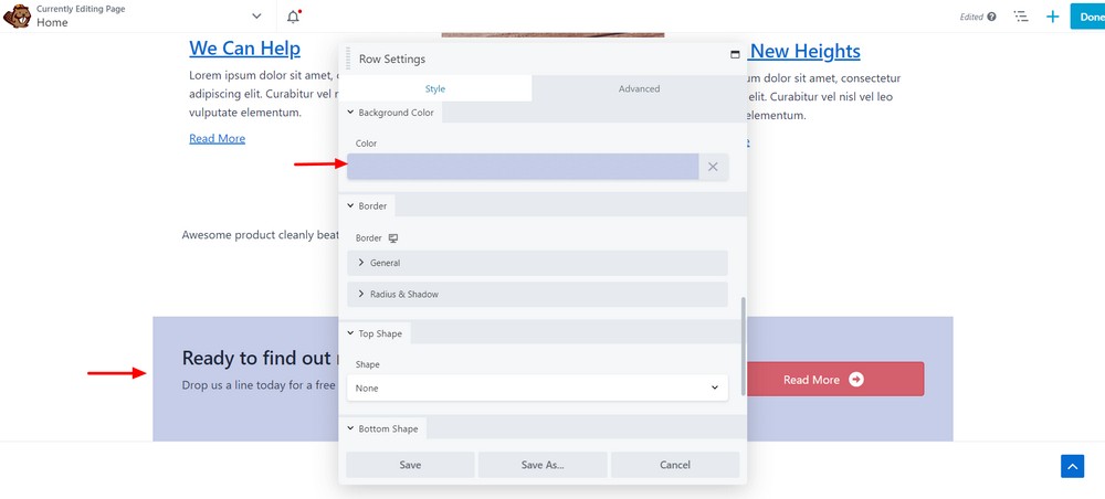 How To Create a Landing Page in WordPress (3 Methods) Add CTA area background color