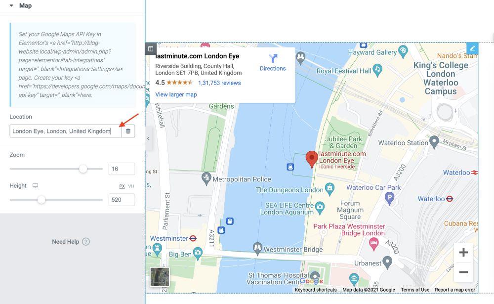 How To Create a Restaurant Website (WordPress Guide) add google map address