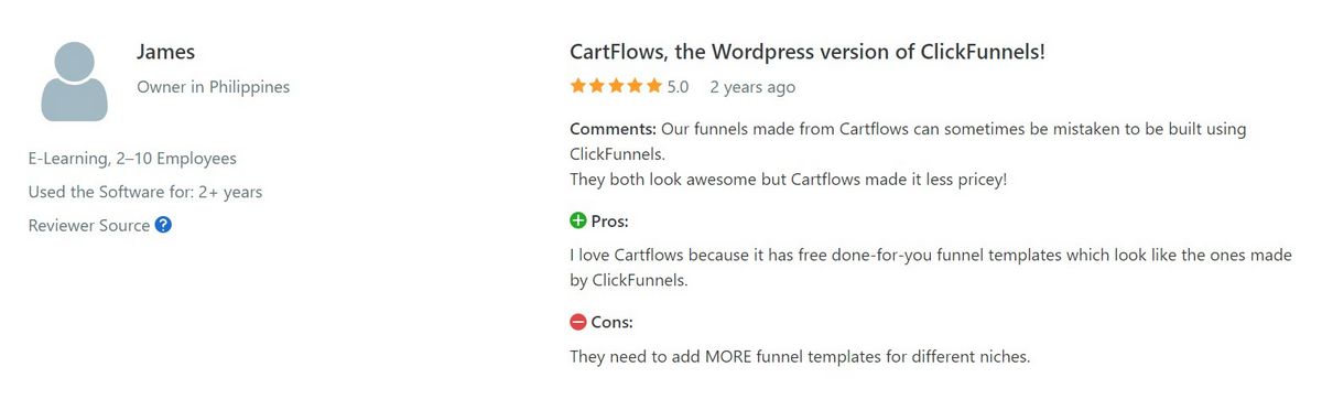 CartFlows Review: Is It Better Than The Competition? cartflows-user-review-1