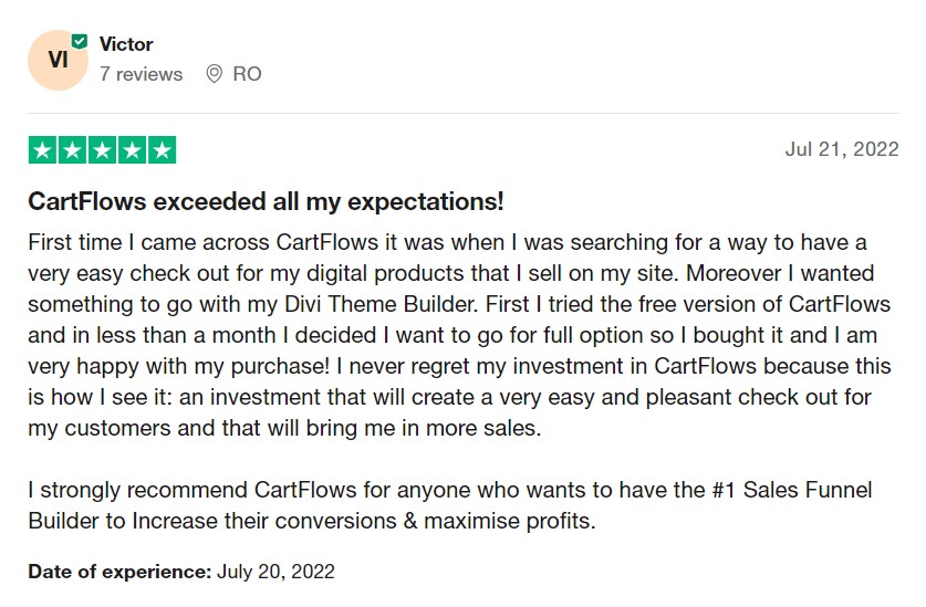 CartFlows Review: Is It Better Than The Competition? cartflows-user-review-2