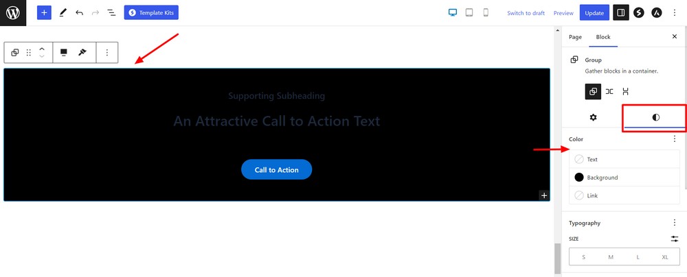 How To Create a Landing Page in WordPress (3 Methods) Change container background color
