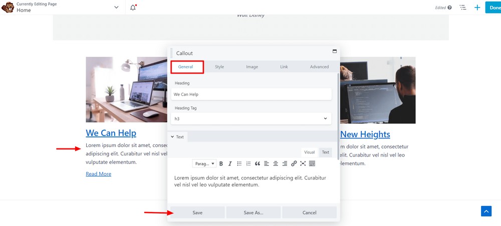 How To Create a Landing Page in WordPress (3 Methods) Change heading